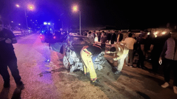 EXPO ÜSTGEÇİTİNDEKİ KAZADA 1 KİŞİ YARALANDI