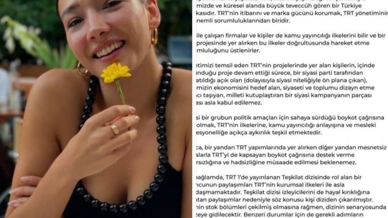 TRT’DEN BOYKOTA DESTEK OYUNCULARA YAPTIRIM