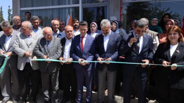 BAŞKAN ÖNTÜRK HASSA TEŞKİLAT BİNASI AÇILIŞINA KATILDI