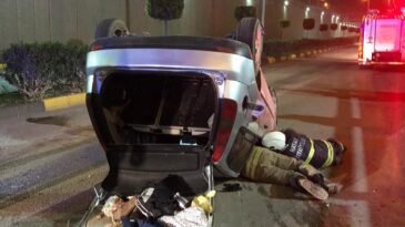 İskenderun’daki kazada 2 kişi yaralandı