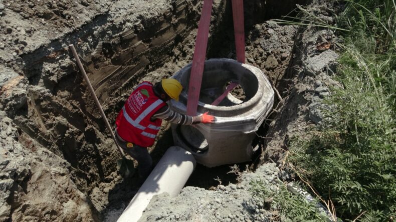 MADENBOYU’NUN ATIK SU HATTI SORUNU ÇÖZÜLDÜ