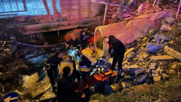 YİNE DERİCİLER SİTESİ YİNE KAZA YİNE SU KANALI…