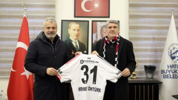 HBB BAŞKANI ÖNTÜRK, BJK BAŞKANI ADALI’YI AĞIRLADI