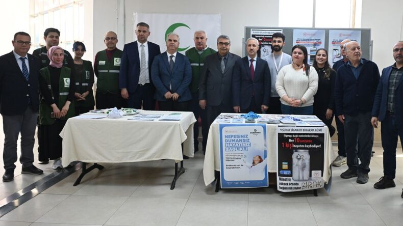 HMKÜ Hastanesinde 9 Şubat Dünya Sigarayı Bırakma Günü Kapsamında Stant Açıldı