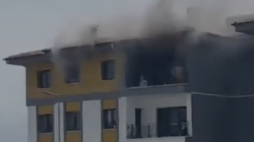 GÜLDEREN TOKİ’LERDE KORKUTAN YANGIN