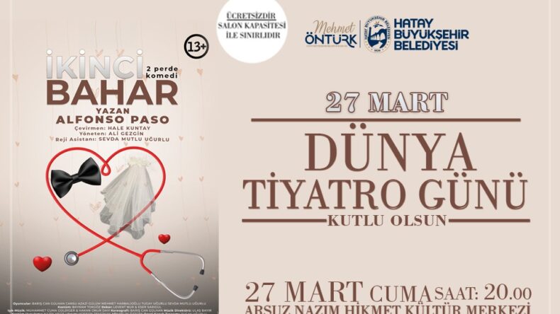 DÜNYA TİYATRO GÜNÜ’NDE HBB’DEN İKİNCİ BAHAR