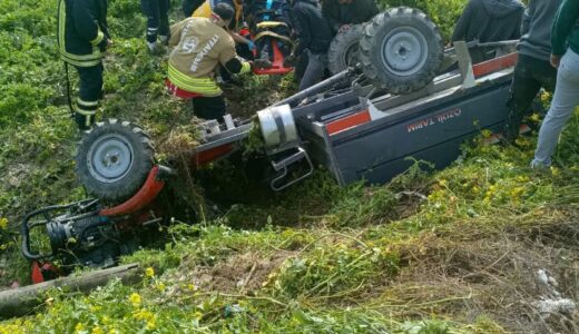 ALTINÖZÜ’NDE DEVRİLEN PATPATIN SÜRÜCÜSÜ HAYATINI KAYBETTİ