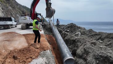 AKÇAY İSALE HATTI YENİLENİYOR, SU KAYIPLARI SON BULUYOR