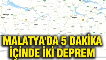 MALATYA’DA ARKA ARKAYA KORKUTAN DEPREMLER
