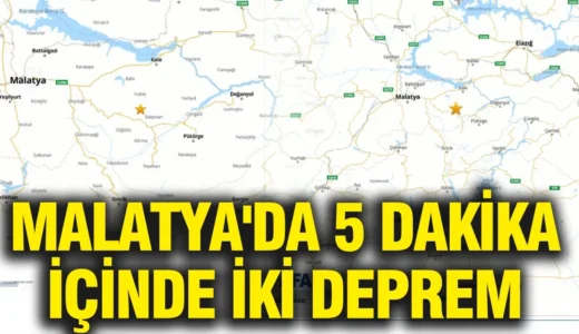 MALATYA’DA ARKA ARKAYA KORKUTAN DEPREMLER