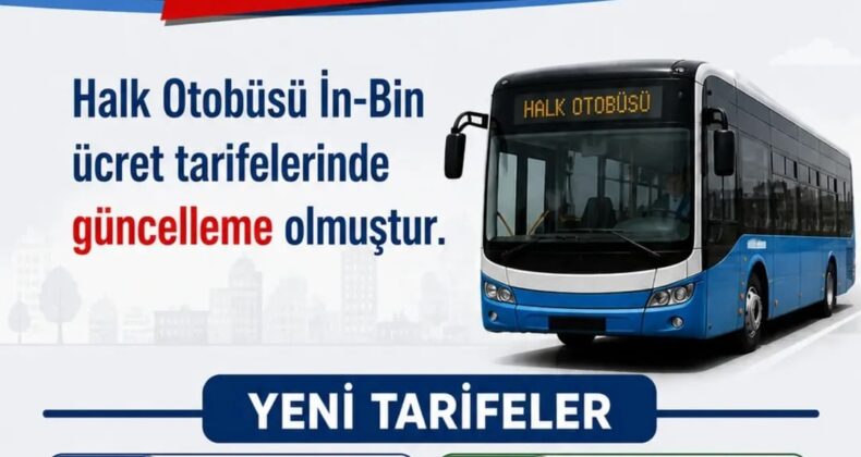 HATAY’DA HALK OTOBÜSÜ ÜCRETLERİNE ZAM GELDİ