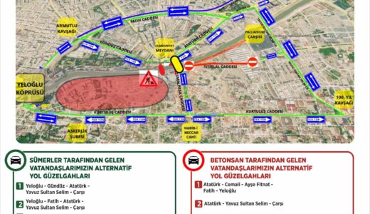 Antakya Ata Köprüsü Çevresinde Geçici Trafik Düzenlenmesi!