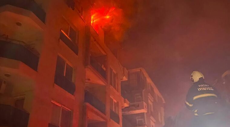 Antakya’da korkutan yangın!