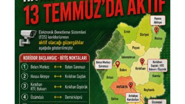 DİKKAT! HATAY’DA EDS’LER DEVREYE GİRİYOR…