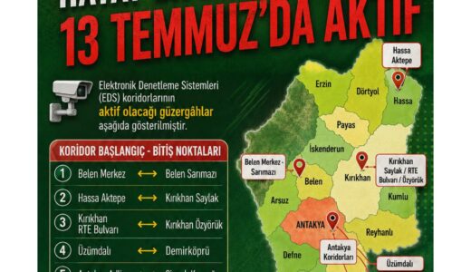 DİKKAT! HATAY’DA EDS’LER DEVREYE GİRİYOR…