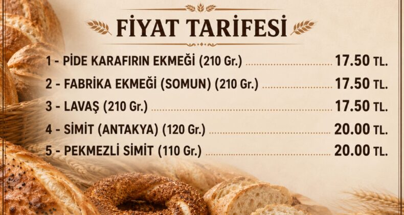Hatay’da ekmeğe zam geldi!