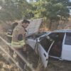 Hassa’da tarlaya devrilen otomobilin sürücüsü yaralandı
