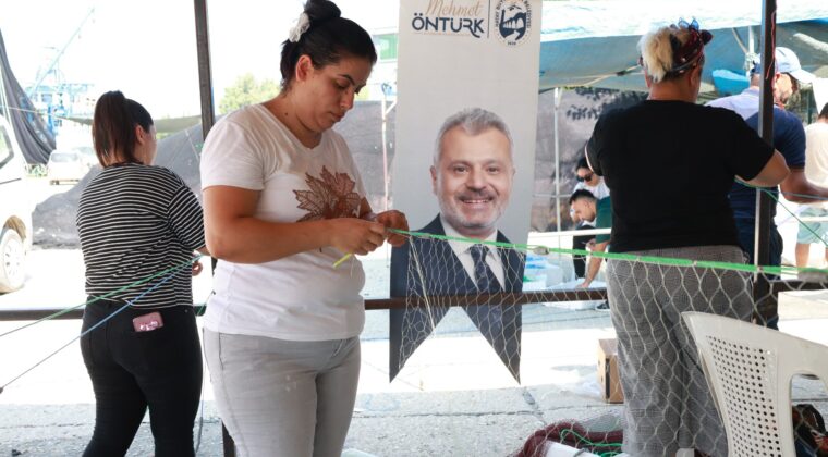 SAMANDAĞ’DA BALIK AĞLARI ÖRÜLÜYOR, ÜRETİM GÜÇLENİYOR