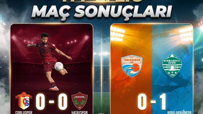 HATAYSPOR PUANLA TANIŞTI, İSKENDERUNSPOR EVİNDE KAYIP